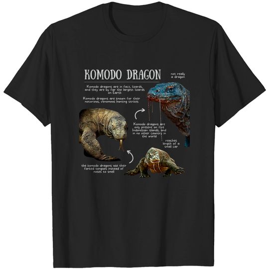 Animal Facts - Komodo Dragon - Komodo Dragon - T-Shirt