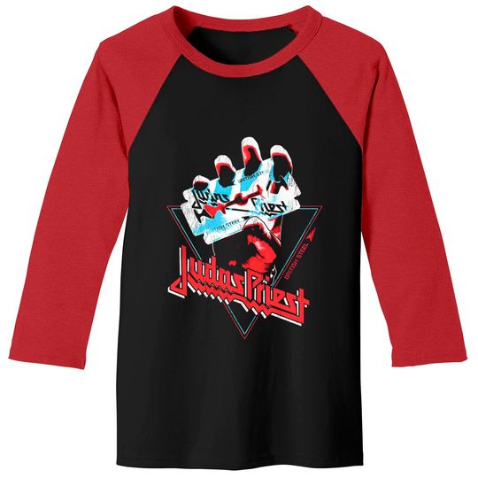 Judas Priest T Shirt, British Steel Retro Baseball Tees