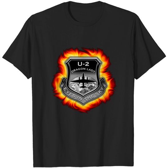 U2 Dragon Lady spy plane fire shield - U2 Dragon Lady - T-Shirt