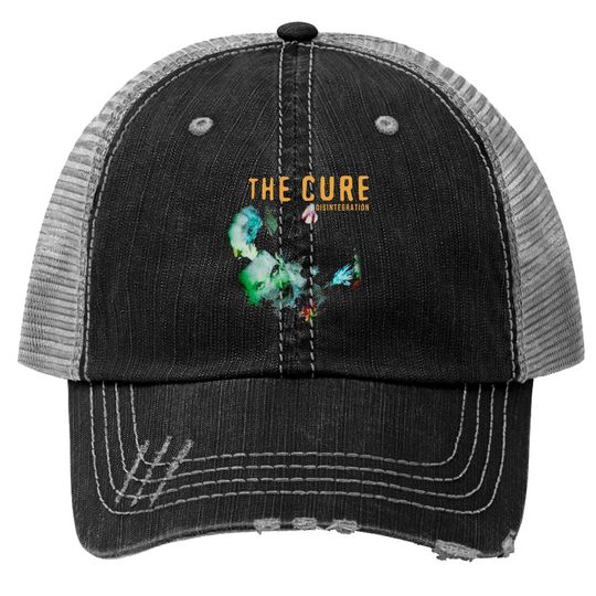 The Cure Trucker Hats Disintegration, The Cure Rock Band SweatTrucker Hat