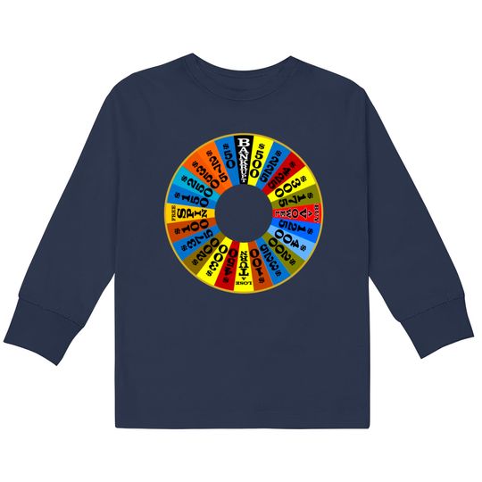 Wheel of Fortune logo Shirt Kids Long Sleeve T-Shirts