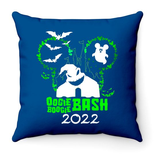 Oogie Boogie Bash 2022 Throw Pillows, Disneyland Halloween Throw Pillows