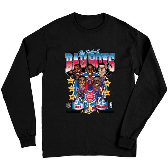1989 Champs Detroit Bad Boys Basketball Fan Reprint Long Sleeves, Basketball Lover Shirt