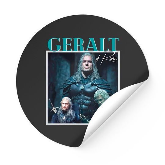 The Witcher Sticker, Geralt of Rivia Stickers, Henry Cavill Gift, Witcher Gift, Henry Cavill Sticker