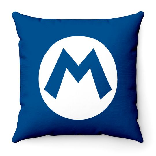 Nintendo Mario Icon Graphic Throw Pillows