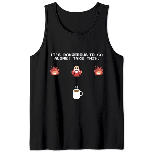 Zelda Old Man Coffee Tank Tops