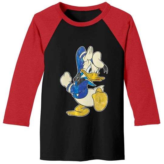Disney Donald Duck Hello I'm Donald Duck Cute Face Unisex Gift Baseball Tees