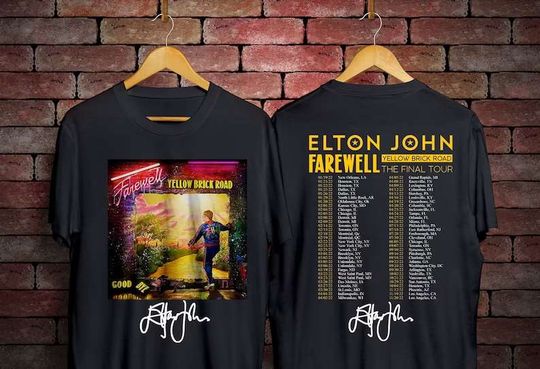 Elton John Farewell Tour Yellow Brick Road 2022 T-Shirt