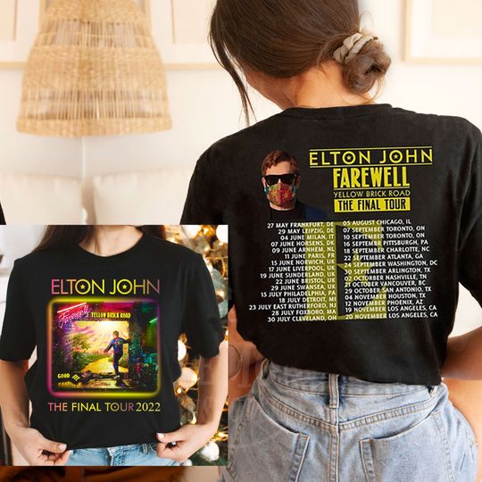 Elton John Farewell Yellow Brick Road The Final Tour 2022 Shirt