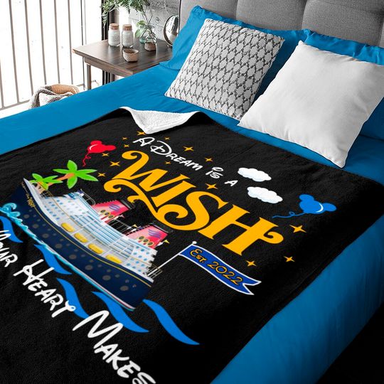 A Dream is a Wish your heart makes Disney wish Baby Blanket, Disney cruise 2022 Baby Blankets