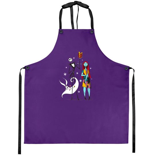 Jack Skellington And Sally Disney The Nightmare Before Christmas Aprons