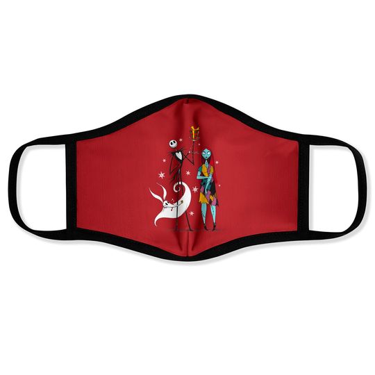 Jack Skellington And Sally Disney The Nightmare Before Christmas Face Masks