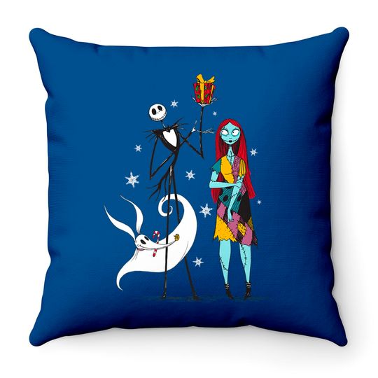 Jack Skellington And Sally Disney The Nightmare Before Christmas Throw Pillows