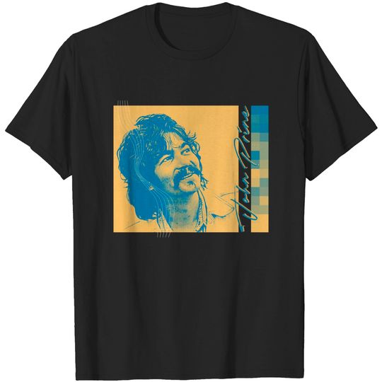 John Prine // Retro Aesthetic Style Fan Art - John Prine - T-Shirt