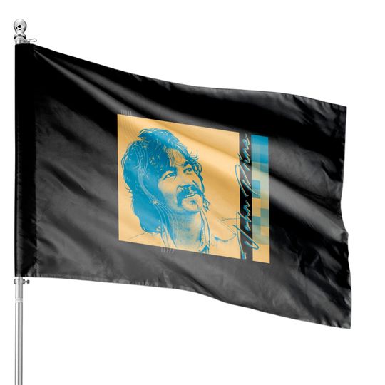 John Prine // Retro Aesthetic Style Fan Art - John Prine - House Flags