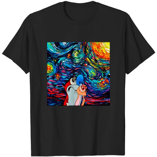 van Gogh Never Experienced Space Madness - Ren And Stimpy - T-Shirt