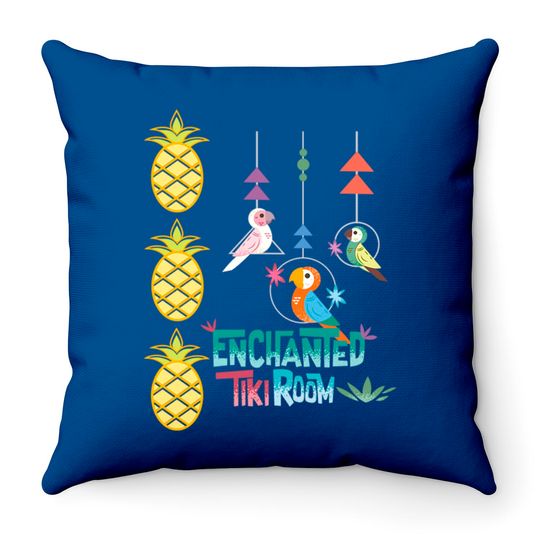Enchanted Tiki Room - Disney - Throw Pillows