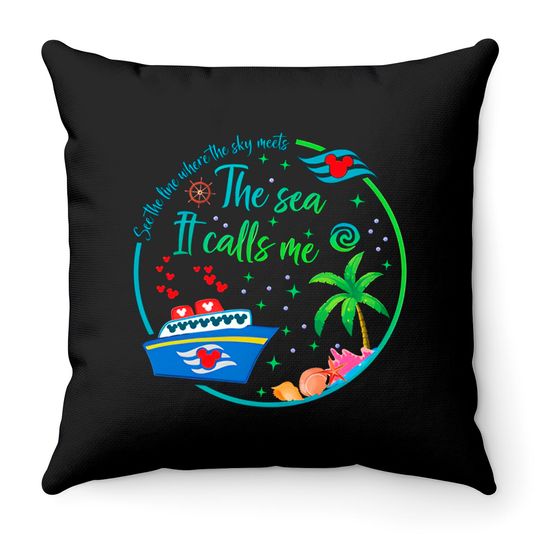Moana Cruise Throw Pillows, Disney Cruise Throw Pillows