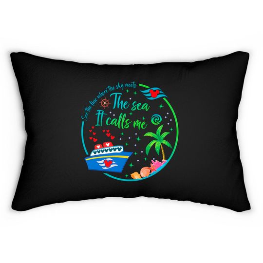 Moana Cruise Lumbar Pillows, Disney Cruise Lumbar Pillows