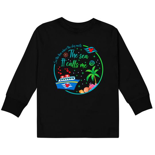 Moana Cruise Kids Long Sleeve T-Shirts, Disney Cruise Kids Long Sleeve T-Shirts