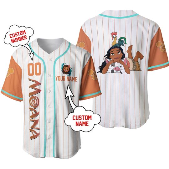 Moana Princesses Baseball Jersey