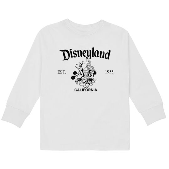 Vintage Disneyland Kids Long Sleeve T-Shirts