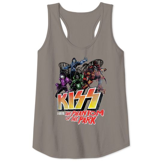 Kiss Park Phantom Light Blue Heather Adult Tank Tops