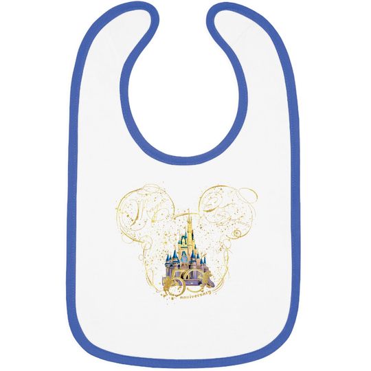 Disney 50th Anniversary Celebration Bibs, Disney Vacation Bibs, Disney World 50th Anniversary Bibs, Disney World Bibs, Disney Trip Bibs