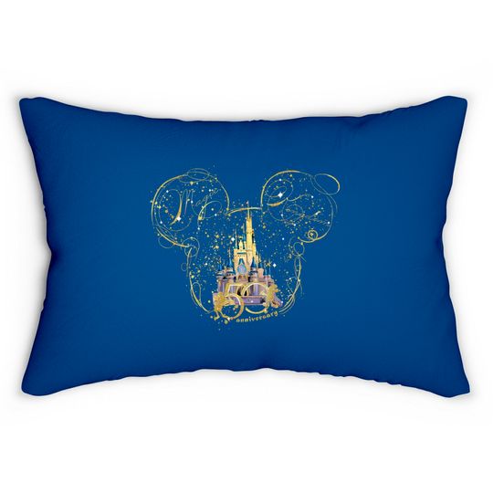 Disney 50th Anniversary Celebration Lumbar Pillows, Disney Vacation Lumbar Pillows, Disney World 50th Anniversary Lumbar Pillows, Disney World Lumbar Pillows, Disney Trip Lumbar Pillows