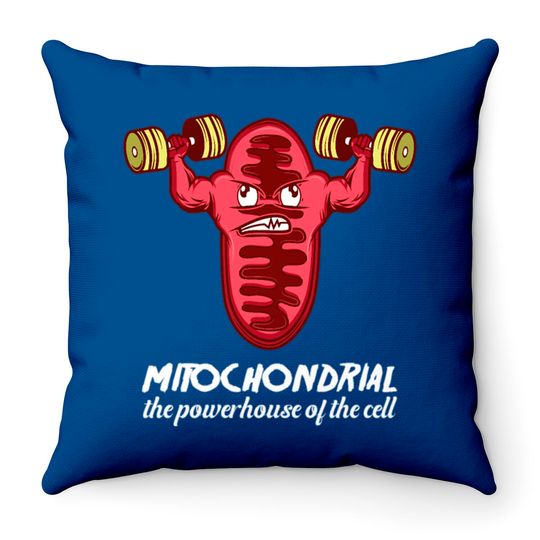 Mitochondria. The powerhouse of the cell Biologist Throw Pillows