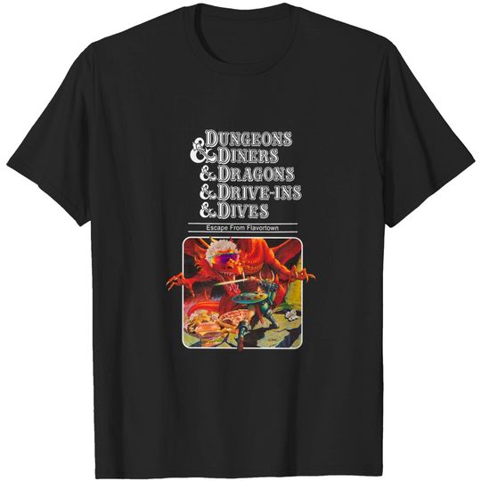 Guy Fieri Dungeons ANd Dinner And Dragons T shirt