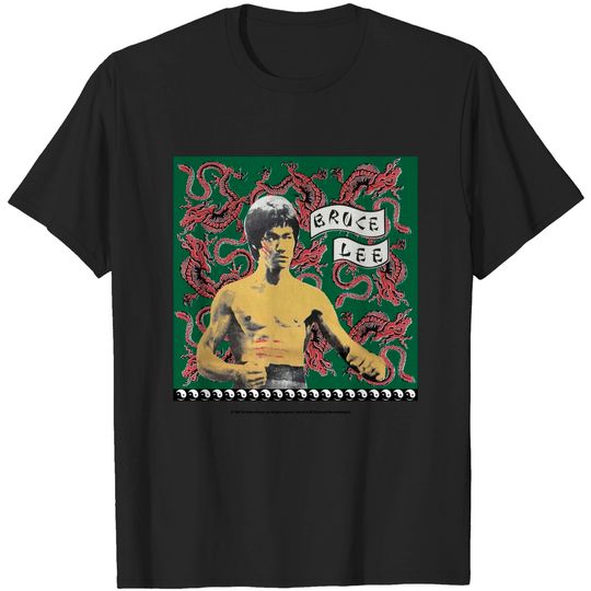 Vintage 90s Bruce Lee Legendary Martial Art Actor "Enter The Dragon" The Movie Mosquitohead T Shirt / Vintage Movie T Shirt Size L