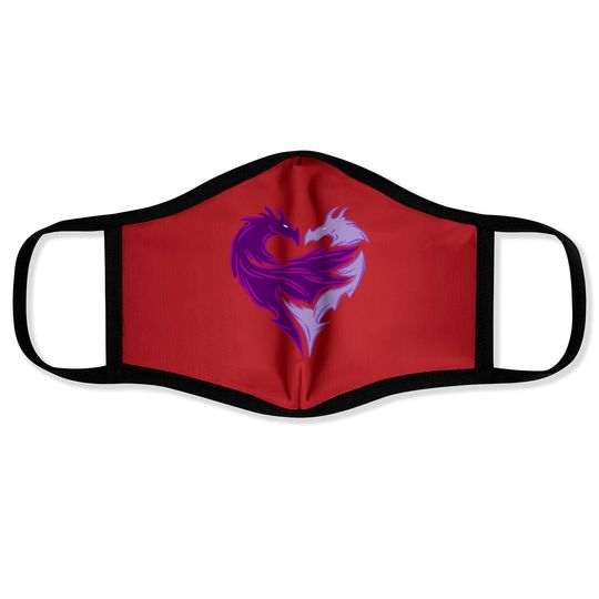 Disney Descendants 2 Mal Dragon Face Masks Disneyland Trip Face Mask
