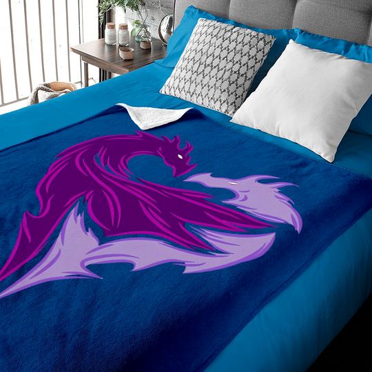 Disney Descendants 2 Mal Dragon Baby Blankets Disneyland Trip Baby Blanket