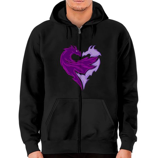 Disney Descendants 2 Mal Dragon Zip Hoodies Disneyland Trip Shirt