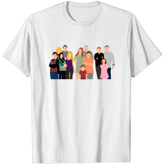 Characters of the serie modern family T-shirt