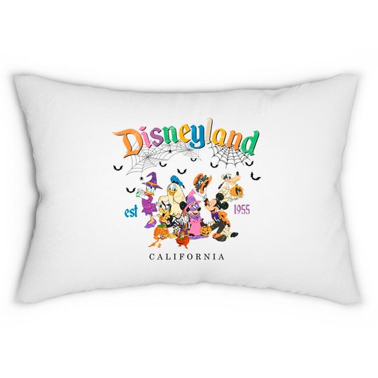 Vintage Disneyland Halloween Lumbar Pillows, Retro Mickey and Friends Disneyland Sweatshirt