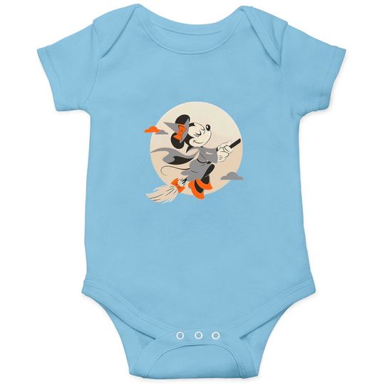 Disney Minnie Mouse Flying Witch Costume Halloween Unisex Onesies