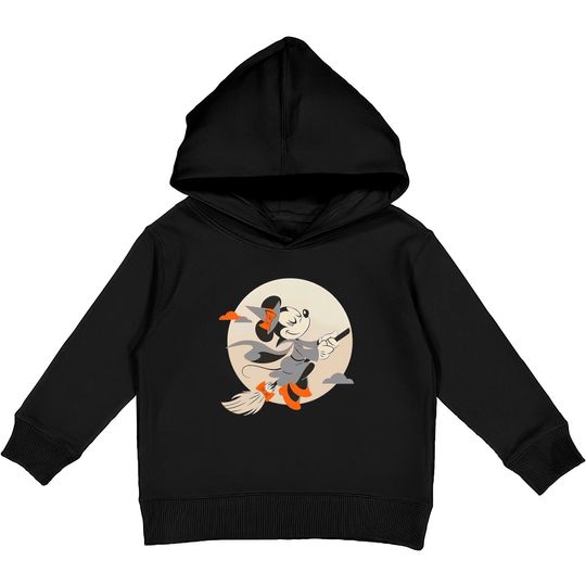 Disney Minnie Mouse Flying Witch Costume Halloween Unisex Kids Pullover Hoodies