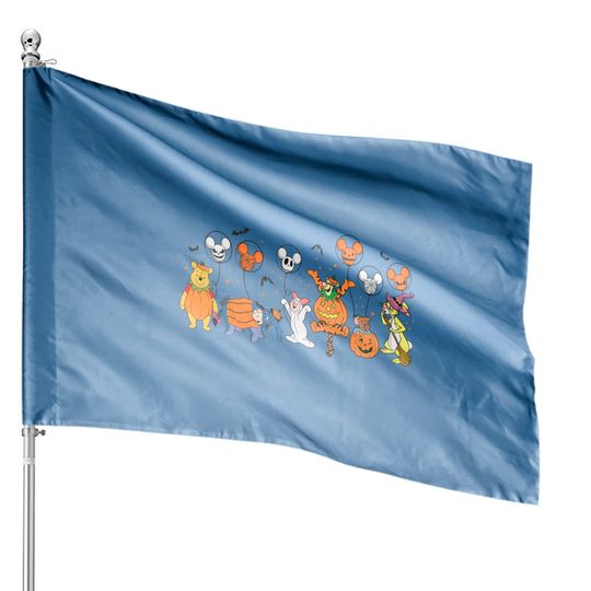 Winnie the Pooh Halloween House Flag, Winnie the Boo Disney Halloween House Flags
