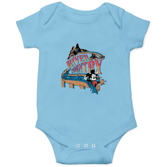 Vintage Mickey River Country Disney World Onesies