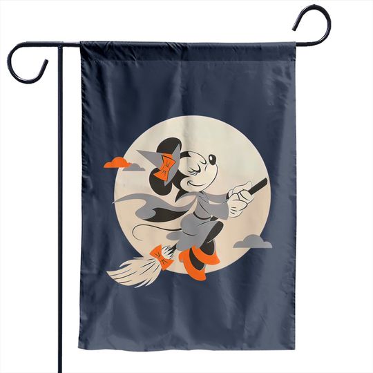 Disney Minnie Mouse Flying Witch Costume Halloween Unisex Garden Flags