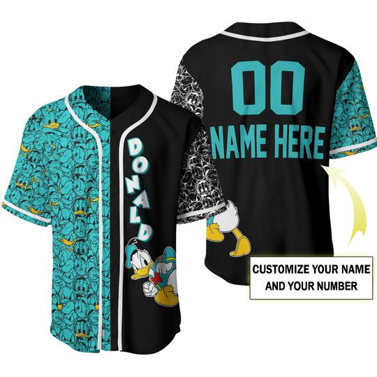 Discover Donald Duck Disney Baseball Jersey Disney Cartoon
