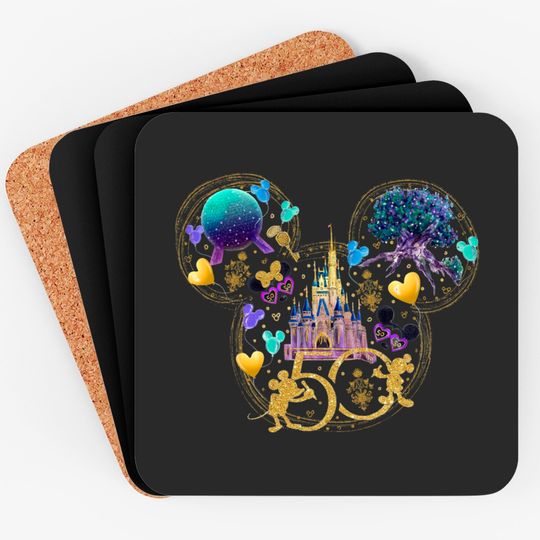 Disney 50th Anniversary Celebration Coaster, Disney Vacation Coasters