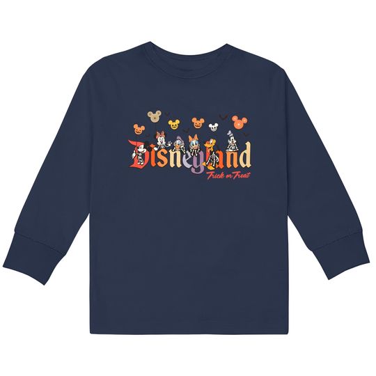 Vintage Disneyland Halloween Kids Long Sleeve T-Shirts, Disney Halloween Kids Long Sleeve T-Shirts