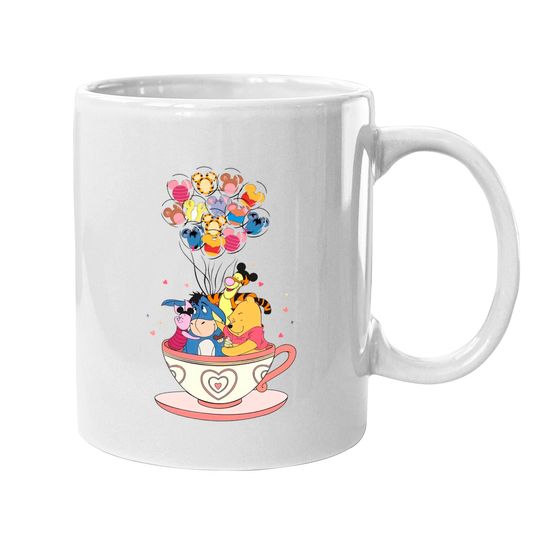 The Pooh Mugs, Disney Pooh Eeyore Piglet Tigger Mugs