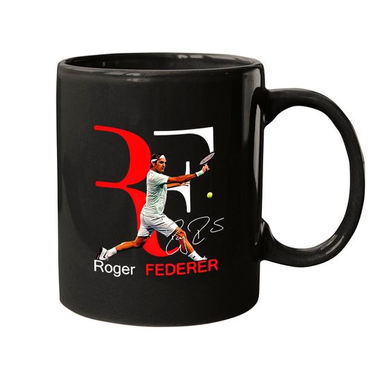 Roger Federer Mugs  With Signature