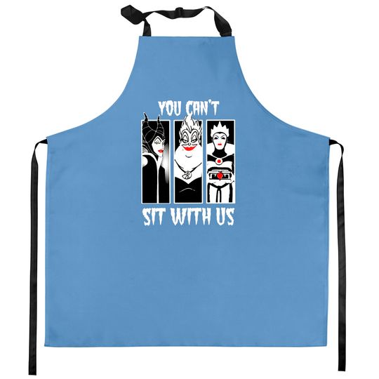 You Can't Sit With Us Kitchen Apron, Witch Kitchen Apron, Disney Witch Kitchen Apron, Villain Disney Kitchen Apron, Disney Family Kitchen Aprons, Disney World Kitchen Apron