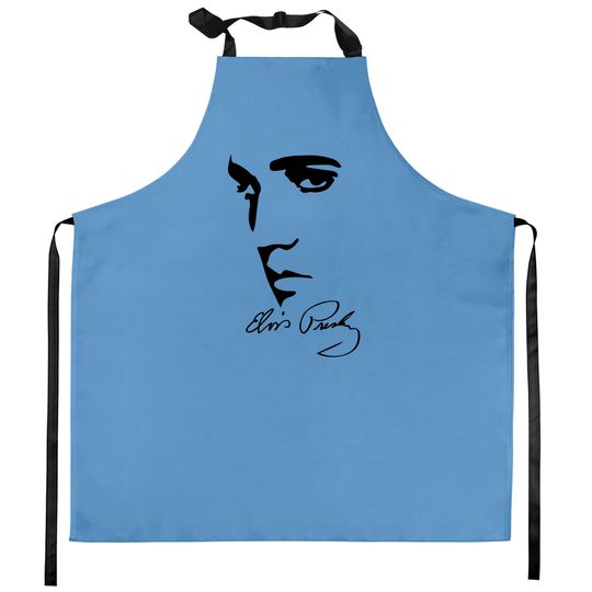 Elvis Presley Kitchen Aprons, Elvis Presley Gift, Elvis Presley Merch, Gift for Elvis Presley Fan, Elvis Presley Lovers, King Of Rock And Roll Kitchen Aprons