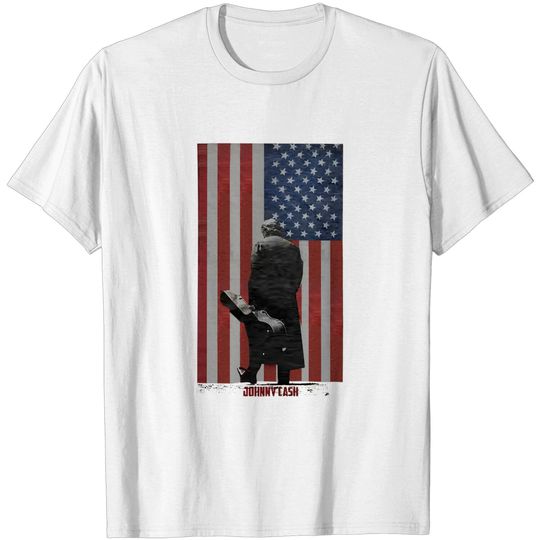 Johnny Cash Guitar Walk Rock Country Tee T-Shirt